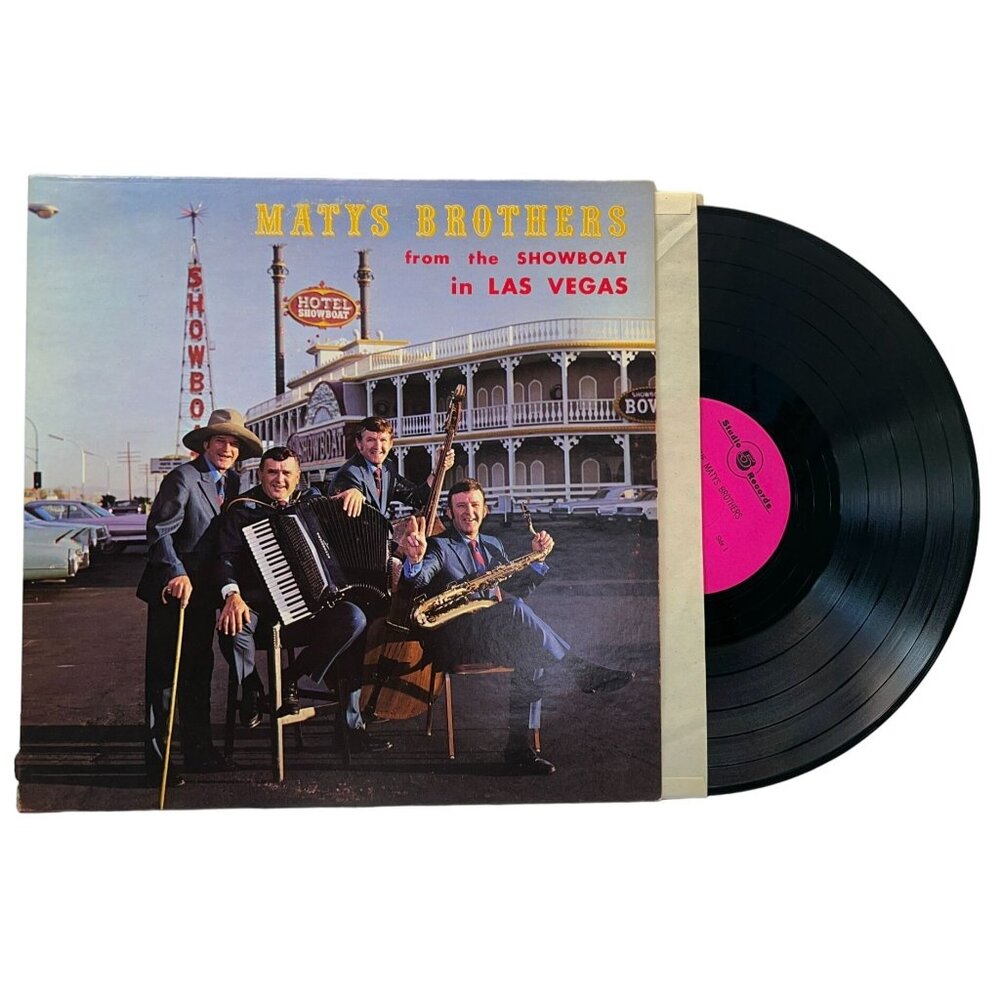 Matys Brothers From the Showboat in Las Vegas Vinyl Polka LP Autographed